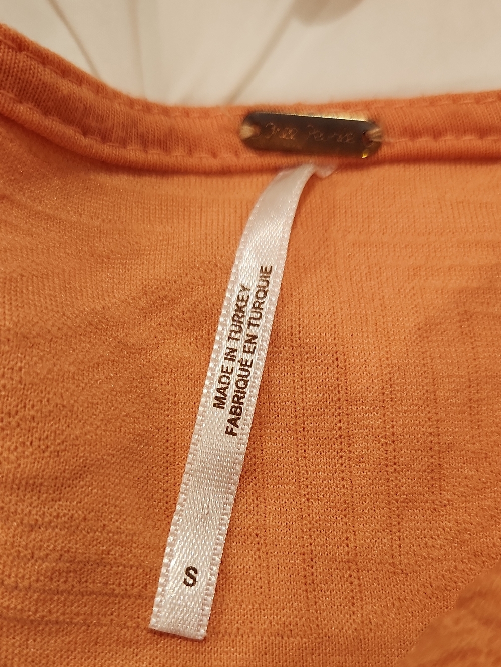 Free People Violet Mini Dress In Carrot Ginger Size S - Picture 3 of 7